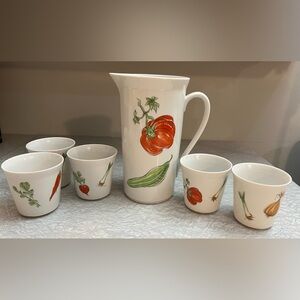 Vintage Bavaria Germany Pitcher and cup set